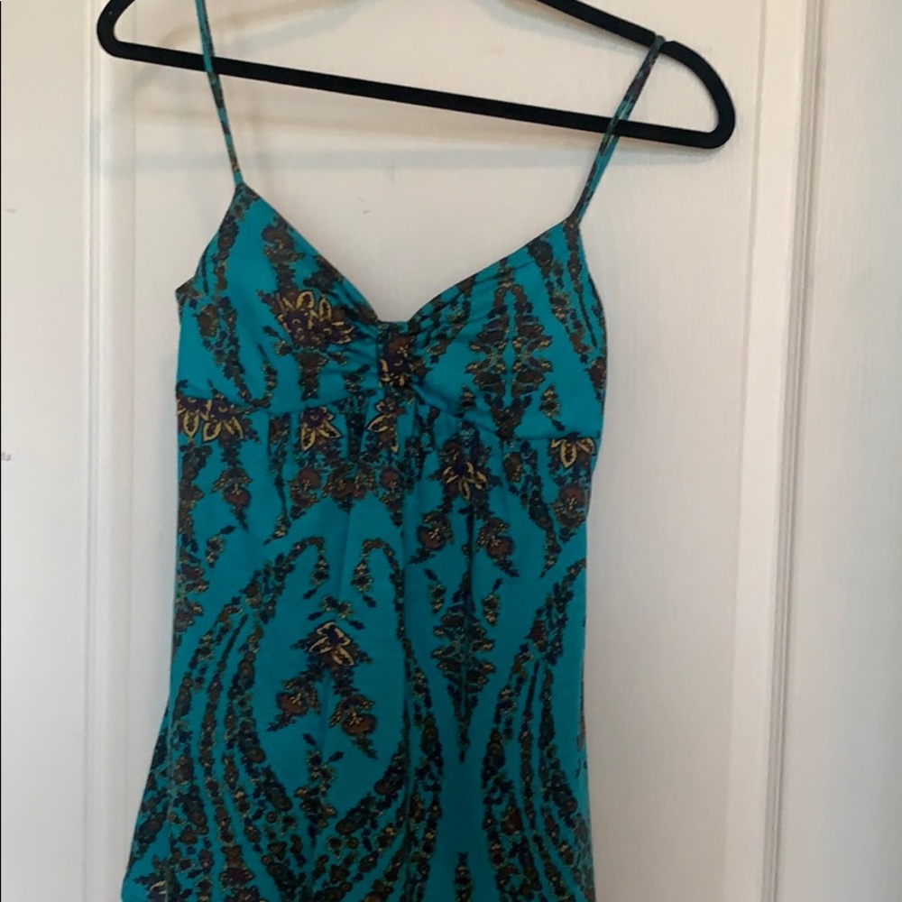 Turquoise spaghetti strap - Picture 2 of 3